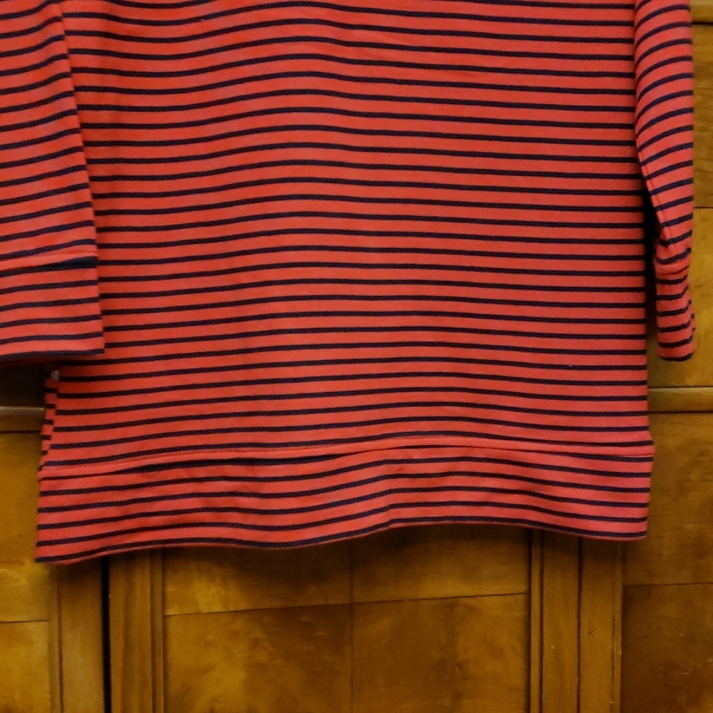 Northstyle Red & Black Stripe Blouse Size M - Picture 6 of 8